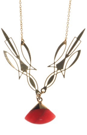 PENDULUM - kort halskæde/short necklace - art deko 
